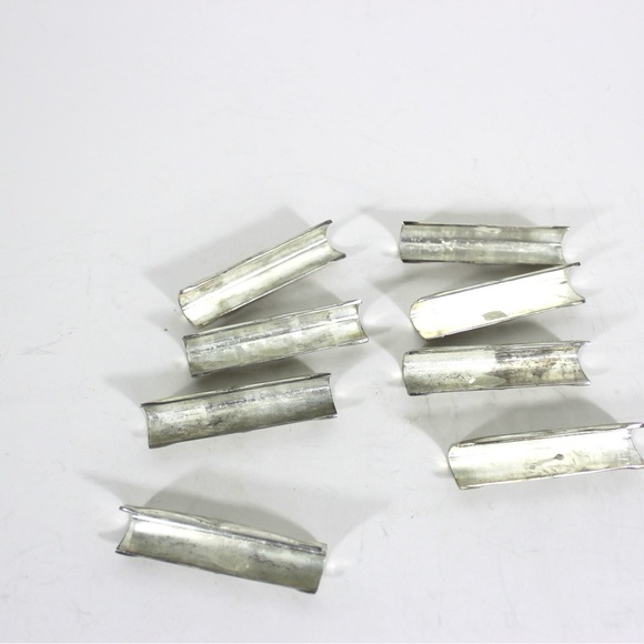 Set of Eight Silverplate Art Deco Knife Rests, Chopstick Holders, Silver Plated - Picture 7 of 7